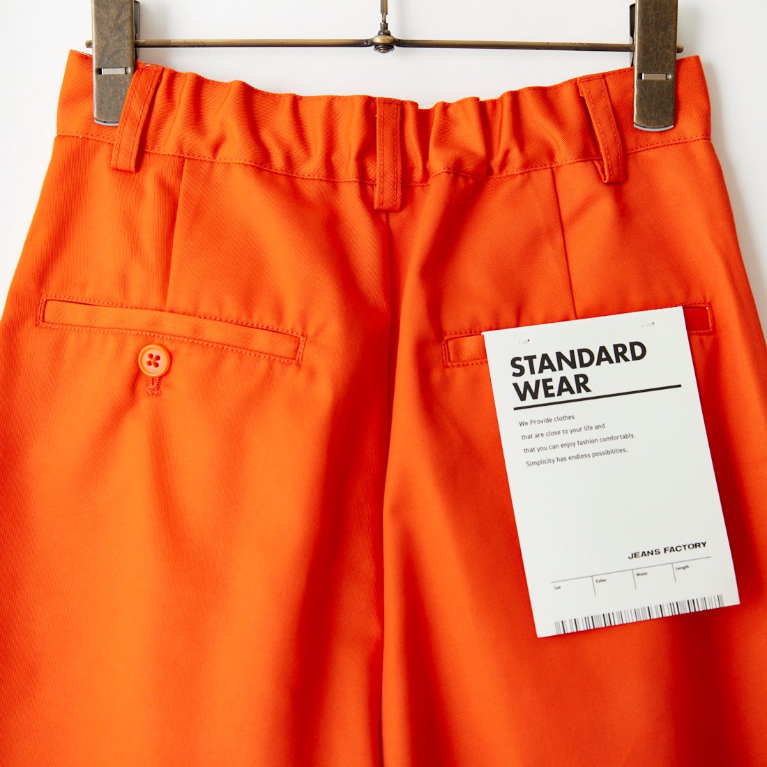 Jeans Factory Clothes [ジーンズファクトリークローズ] 1タック イージースラックスパンツ [22AWINW-03PT] ORANGE