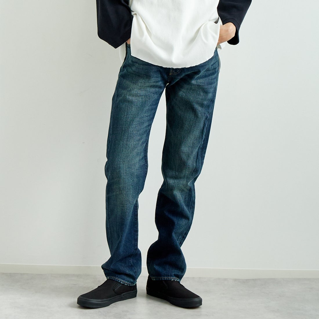 LEVI'S [リーバイス] 501 リーバイス オリジナルフィット [00501-14] 85 AUTHENT &&モデル身長：182cm 着用サイズ：29&&