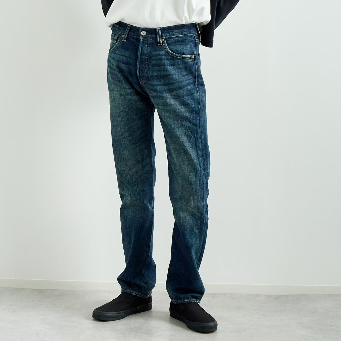 LEVI'S [リーバイス] 501 リーバイス オリジナルフィット [00501-14] 85 AUTHENT &&モデル身長：182cm 着用サイズ：29&&