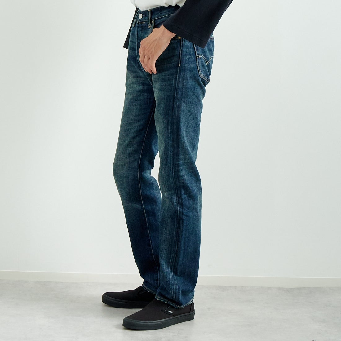 LEVI'S [リーバイス] 501 リーバイス オリジナルフィット [00501-14] 85 AUTHENT &&モデル身長：182cm 着用サイズ：29&&