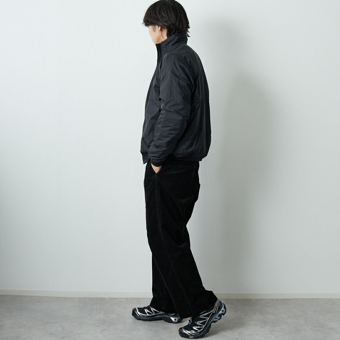 patagonia [パタゴニア] メンズ リバーシブル シェルド マイクロディニ ジャケット [26215] BLK &&モデル身長：179cm 着用サイズ：M&&