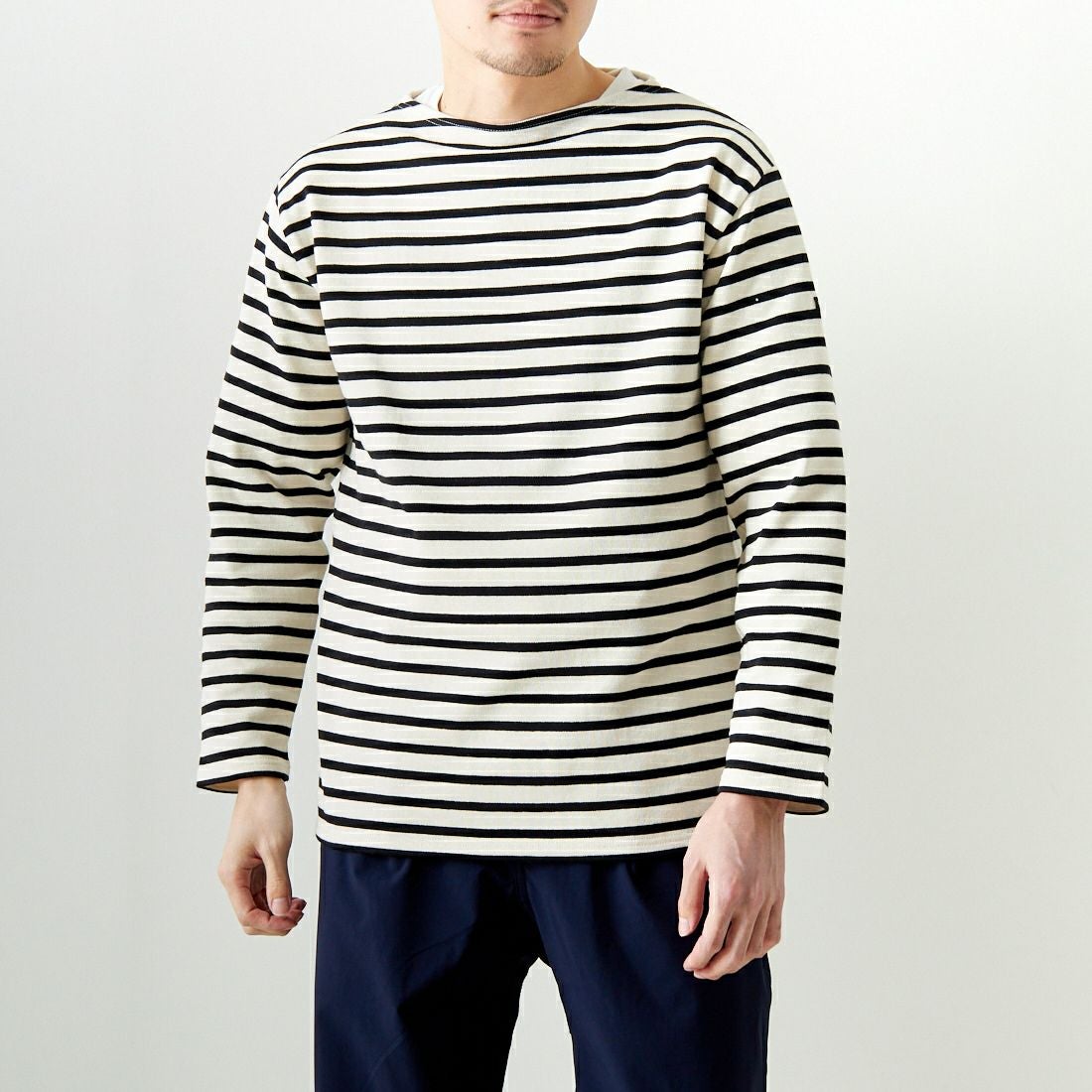 ST.JAMES [セントジェームス] ウェッソン バスクボーダー長袖Tシャツ