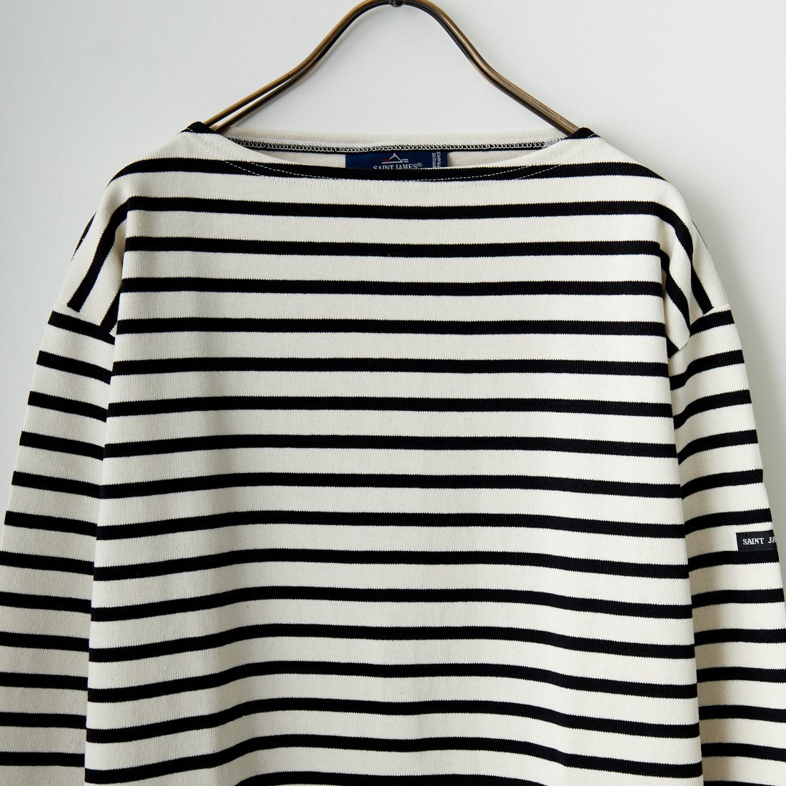 ST.JAMES [セントジェームス] バスクボーダーロングスリーブTシャツ [OUESSANT] ECR/NOI