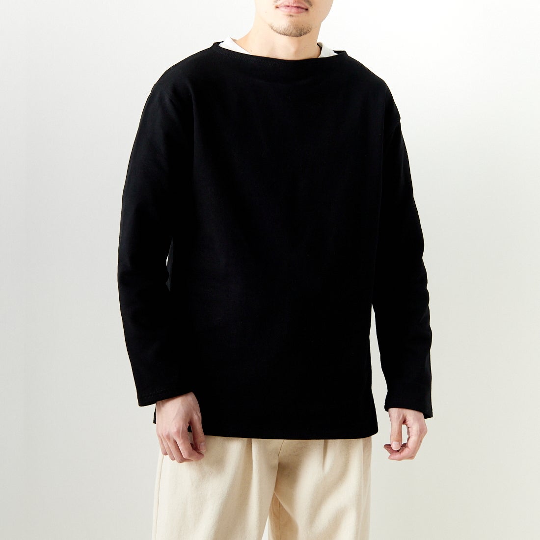 ST.JAMES [セントジェームス] ウェッソン 無地 長袖Tシャツ [OUESSANT-SD]