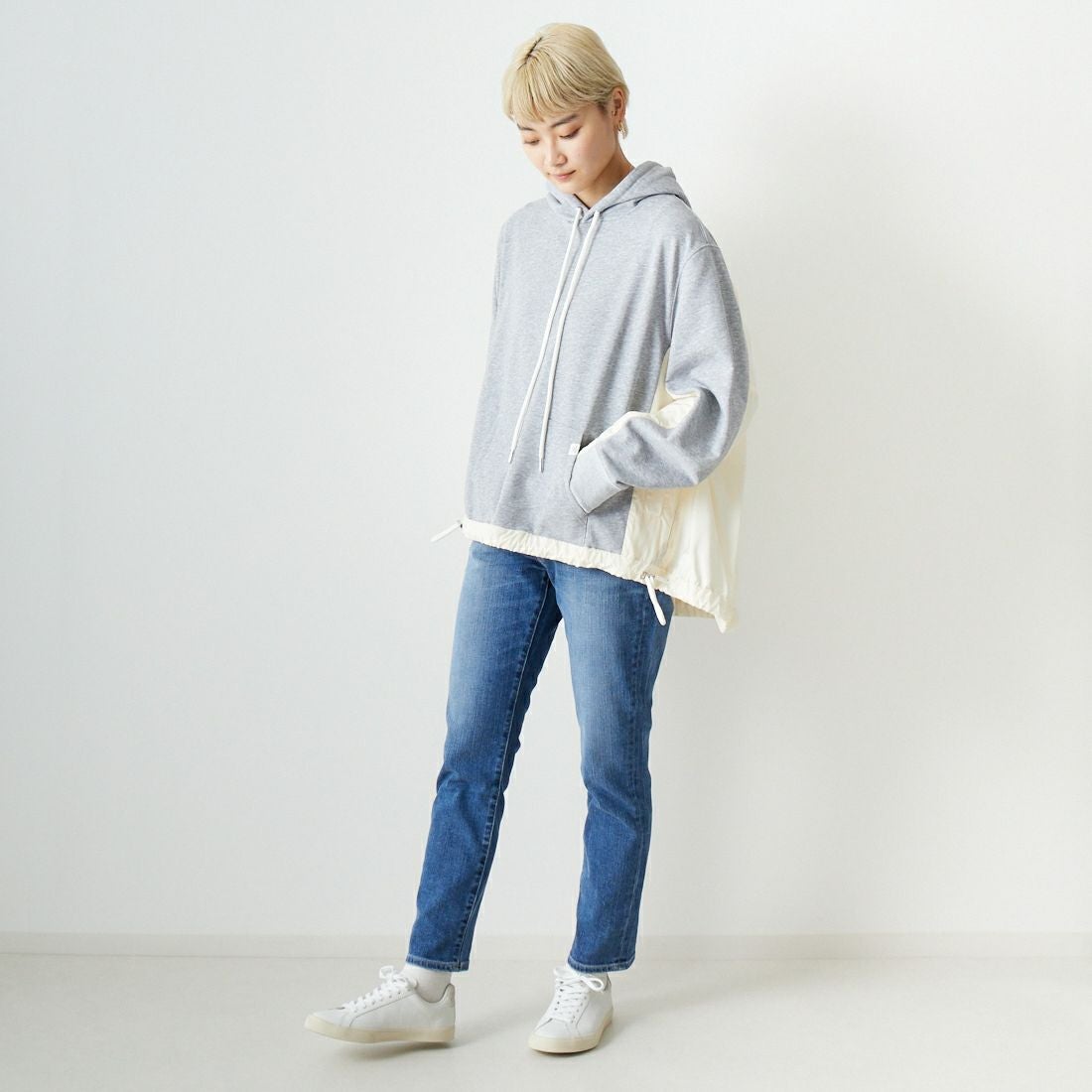 RED CARD TOKYO [レッドカード トーキョー] 30th Anniversary ハイライズ スリムテーパードデニム [26230301FMD] A-FINE MID &&モデル身長：160cm 着用サイズ：24&&