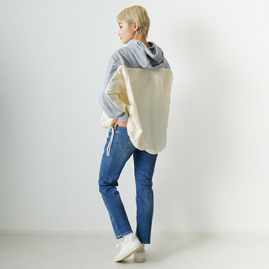 RED CARD TOKYO [レッドカード トーキョー] 30th Anniversary ハイライズ スリムテーパードデニム [26230301FMD] A-FINE MID &&モデル身長：160cm 着用サイズ：24&&