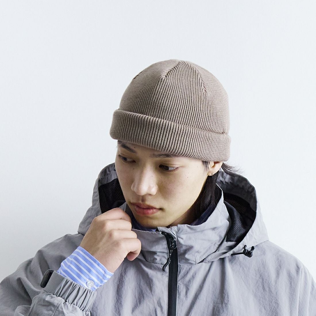 RACAL [ラカル] ロールニットキャップ [RL-18-935] BEIGE