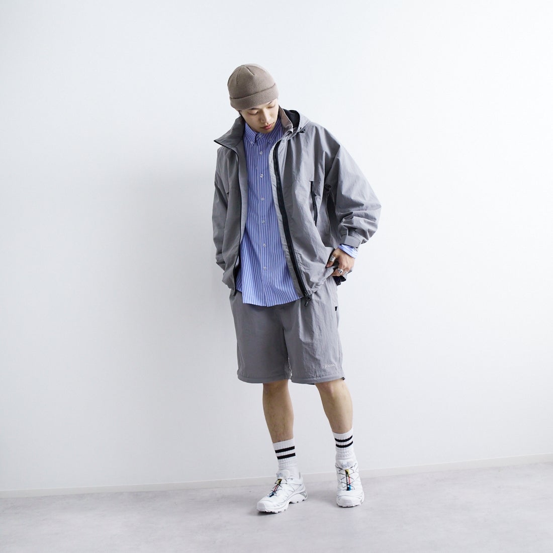 RACAL [ラカル] ロールニットキャップ [RL-18-935] BEIGE
