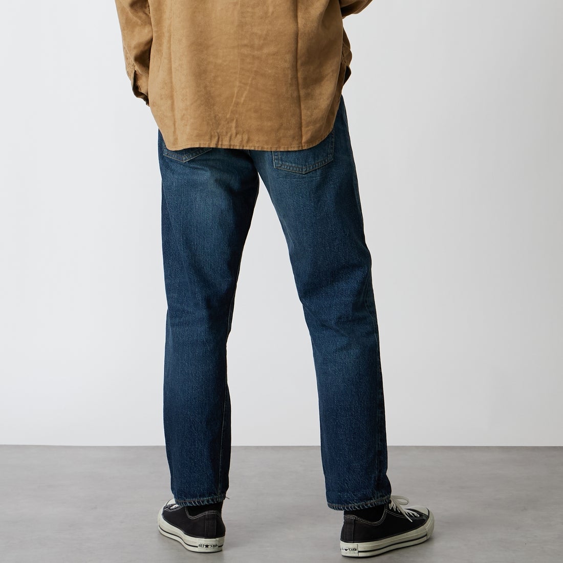 WAREHOUSE [ウエアハウス] 2ND-HAND デニムパンツ(USED WASH) [1105] D U/W (USED WASH 濃) &&モデル身長：177cm 着用サイズ：32&&