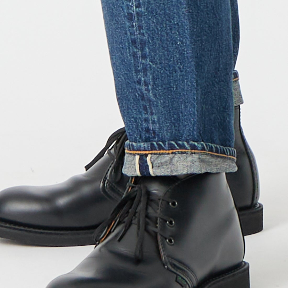 WAREHOUSE [ウエアハウス] 2ND-HAND デニムパンツ(USED WASH) [1105] D U/W (USED WASH 濃)&&モデル身長：175cm 着用サイズ：32&&