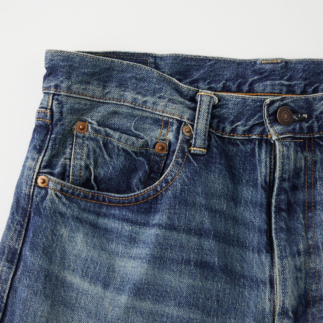 WAREHOUSE [ウエアハウス] 2ND-HAND デニムパンツ(USED WASH) [1105] UW (USED WASH 中)