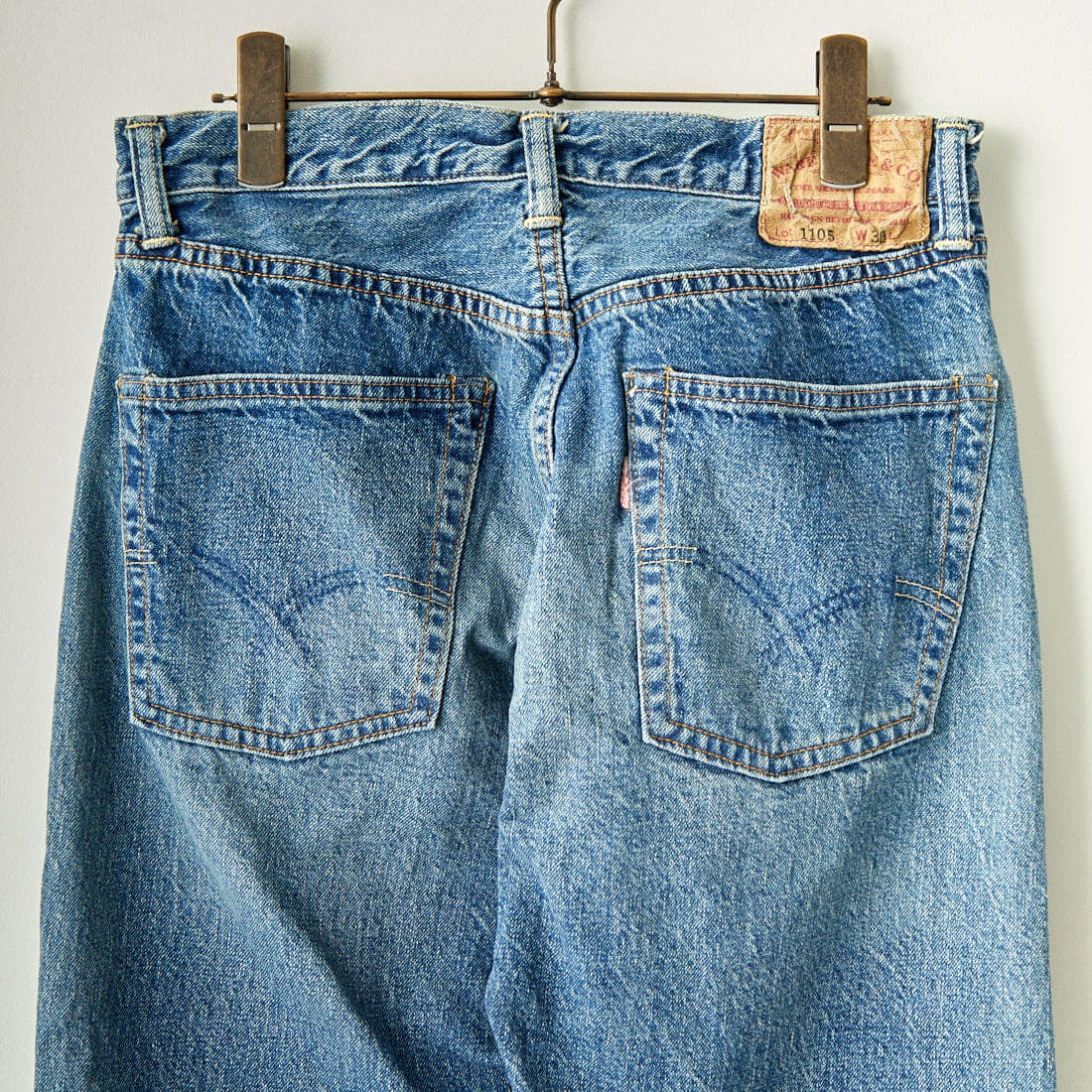 WAREHOUSE [ウエアハウス] 2ND-HAND デニムパンツ(USED WASH) [1105] U/W PALE