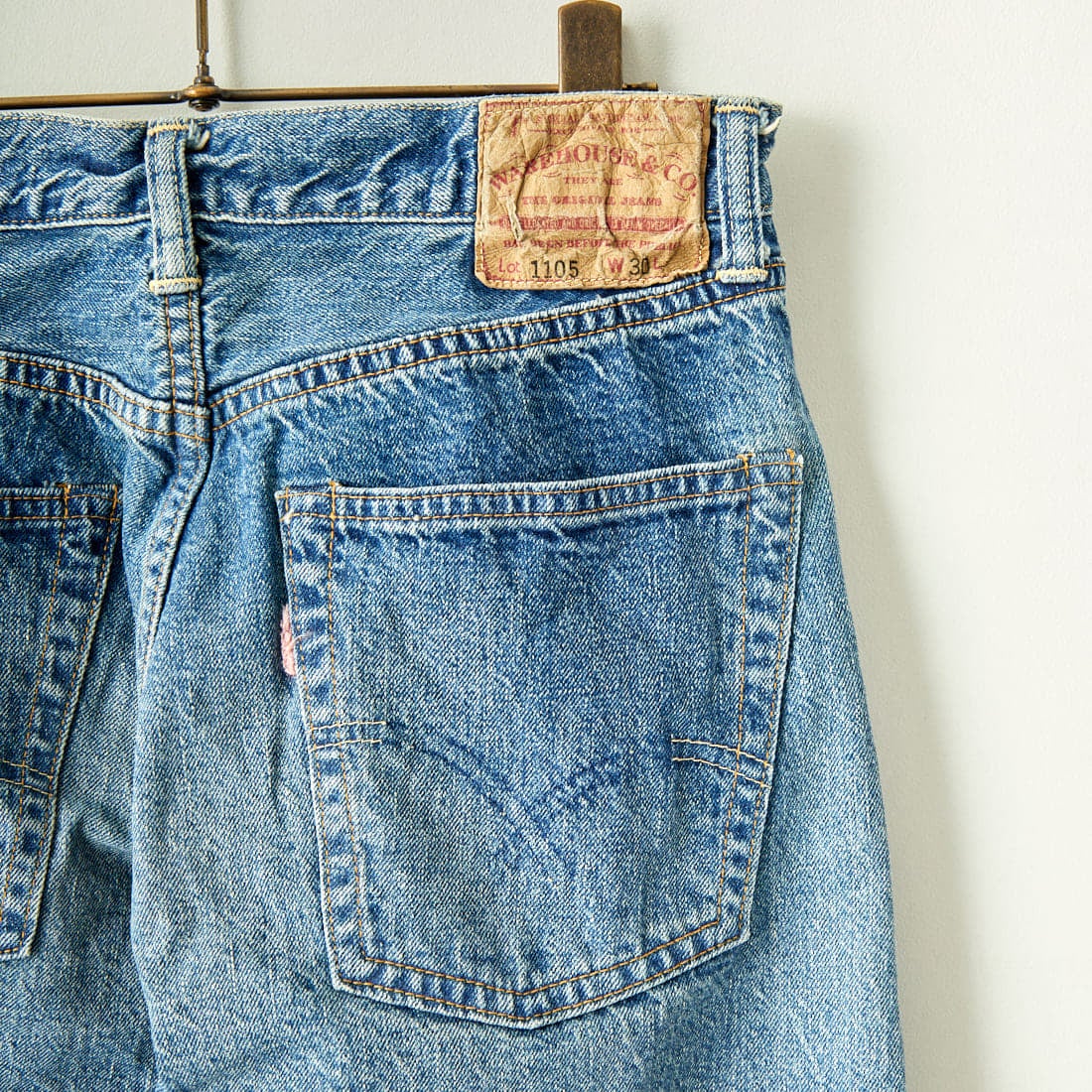 WAREHOUSE [ウエアハウス] 2ND-HAND デニムパンツ(USED WASH) [1105] U/W PALE