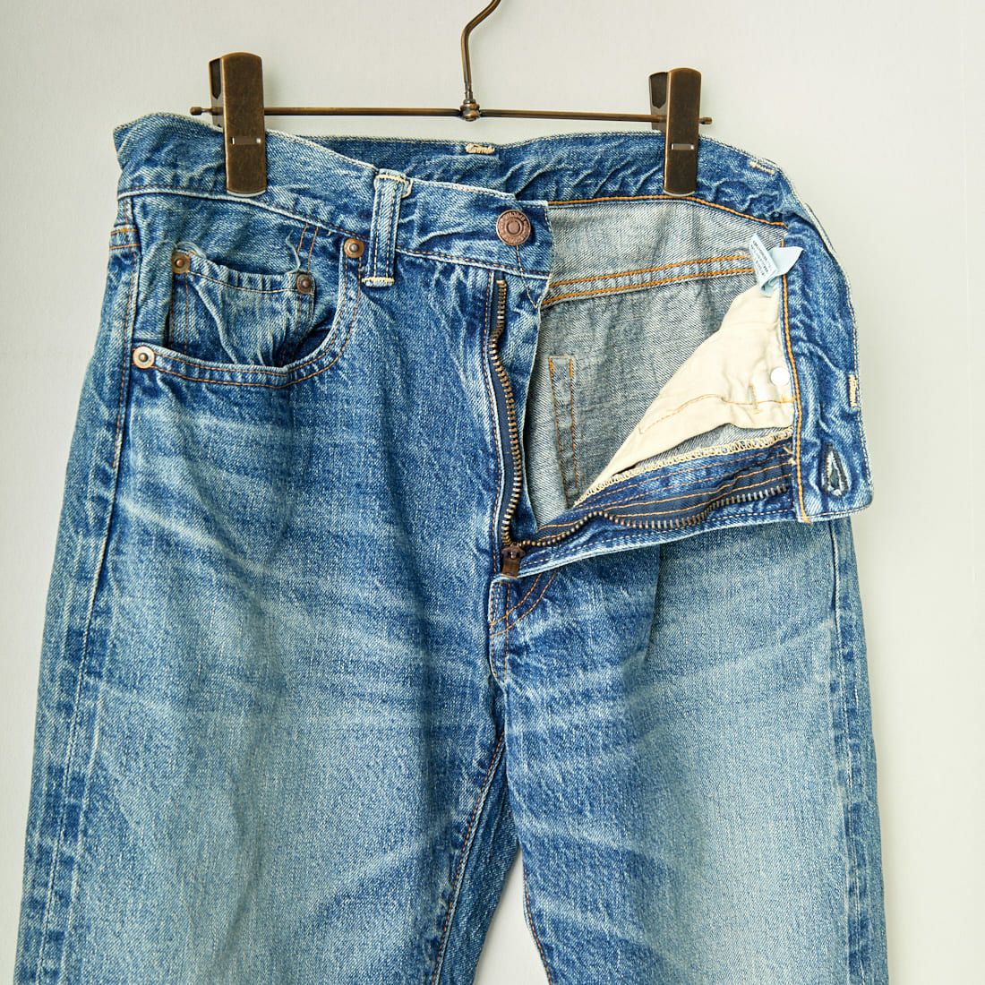 WAREHOUSE [ウエアハウス] 2ND-HAND デニムパンツ(USED WASH) [1105] U/W PALE