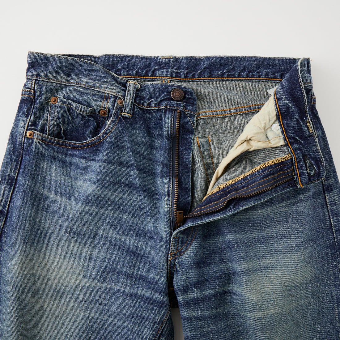 WAREHOUSE [ウエアハウス] 2ND-HAND デニムパンツ(USED WASH) [1105] UW (USED WASH 中)