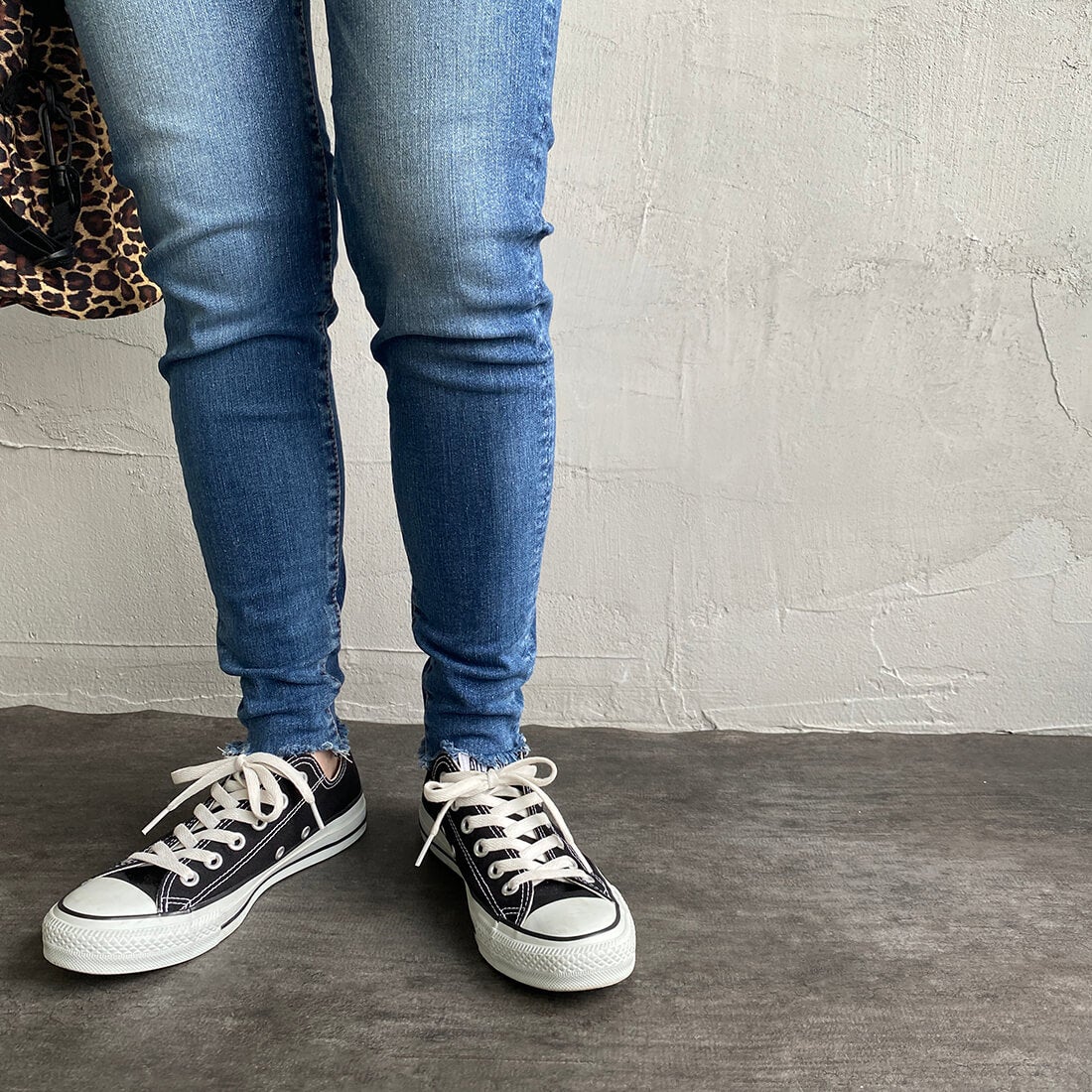 BIG JOHN [ビッグジョン] ヌードレッグ [MML106K] 413F&&モデル身長：156cm 着用サイズ：XS&&