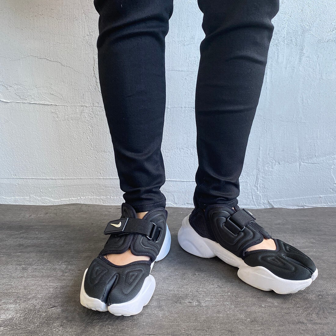 BIG JOHN [ビッグジョン] ヌードレッグ [MML106K] BK01&&モデル身長：156cm 着用サイズ：XS&&