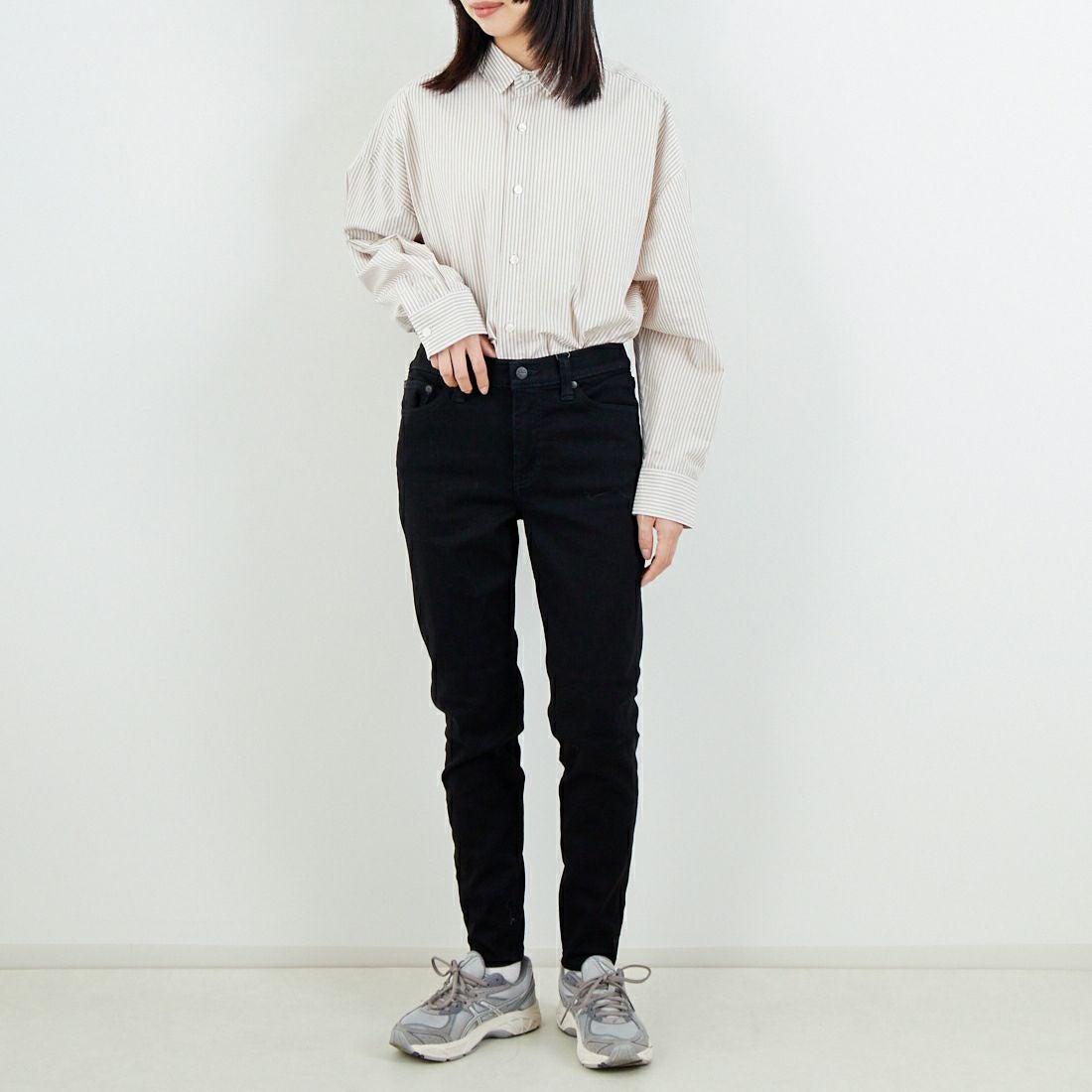 BIG JOHN [ビッグジョン] ヌードレッグ [MML106K] B01 &&モデル身長：162cm 着用サイズ：M&&