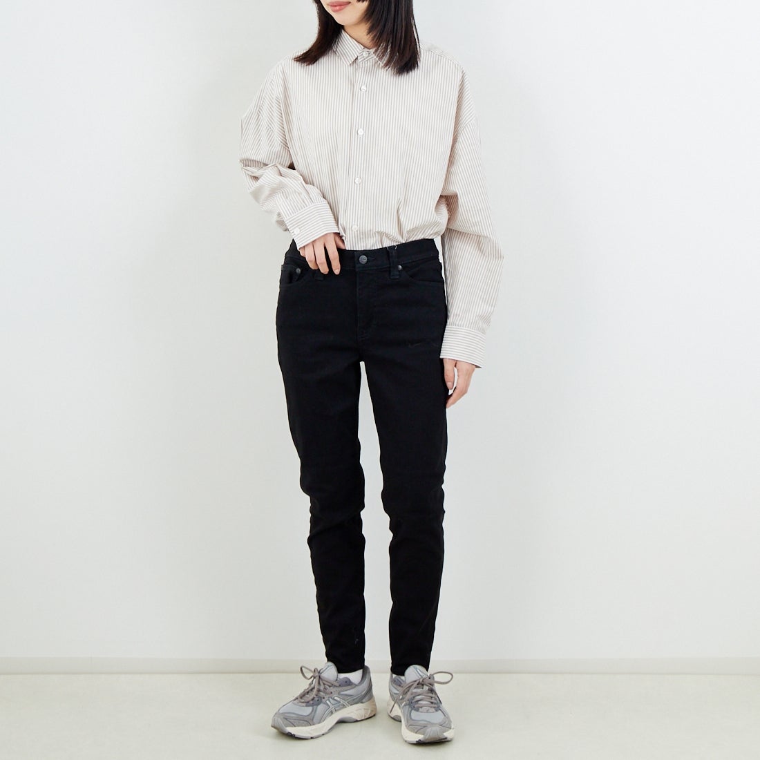 BIG JOHN [ビッグジョン] ヌードレッグ [MML106K] B01 &&モデル身長：162cm 着用サイズ：M&&