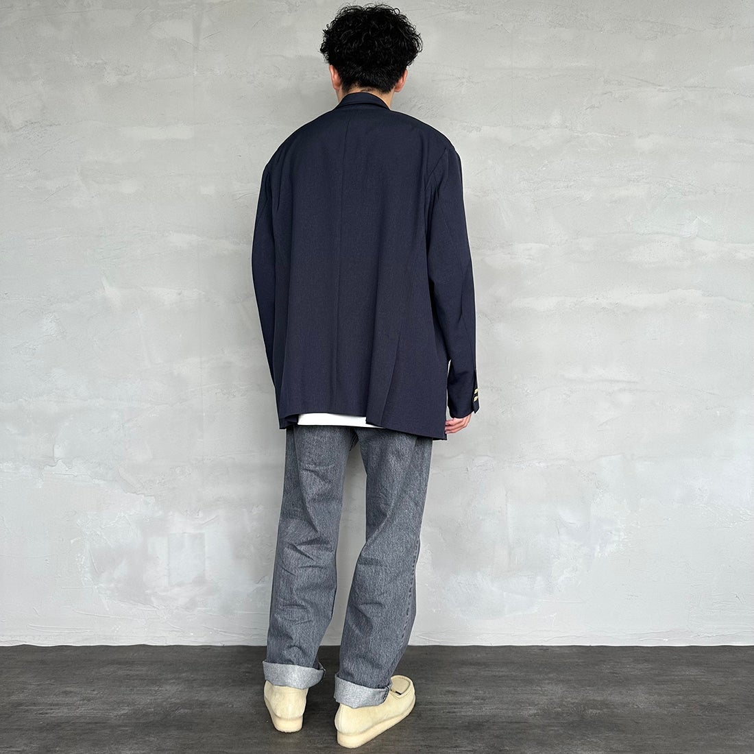 NEEDBY heritage [ニードバイヘリテージ] 別注 JOE ストレートデニム [JOE-JF] DG &&モデル身長：168cm 着用サイズ：31&&