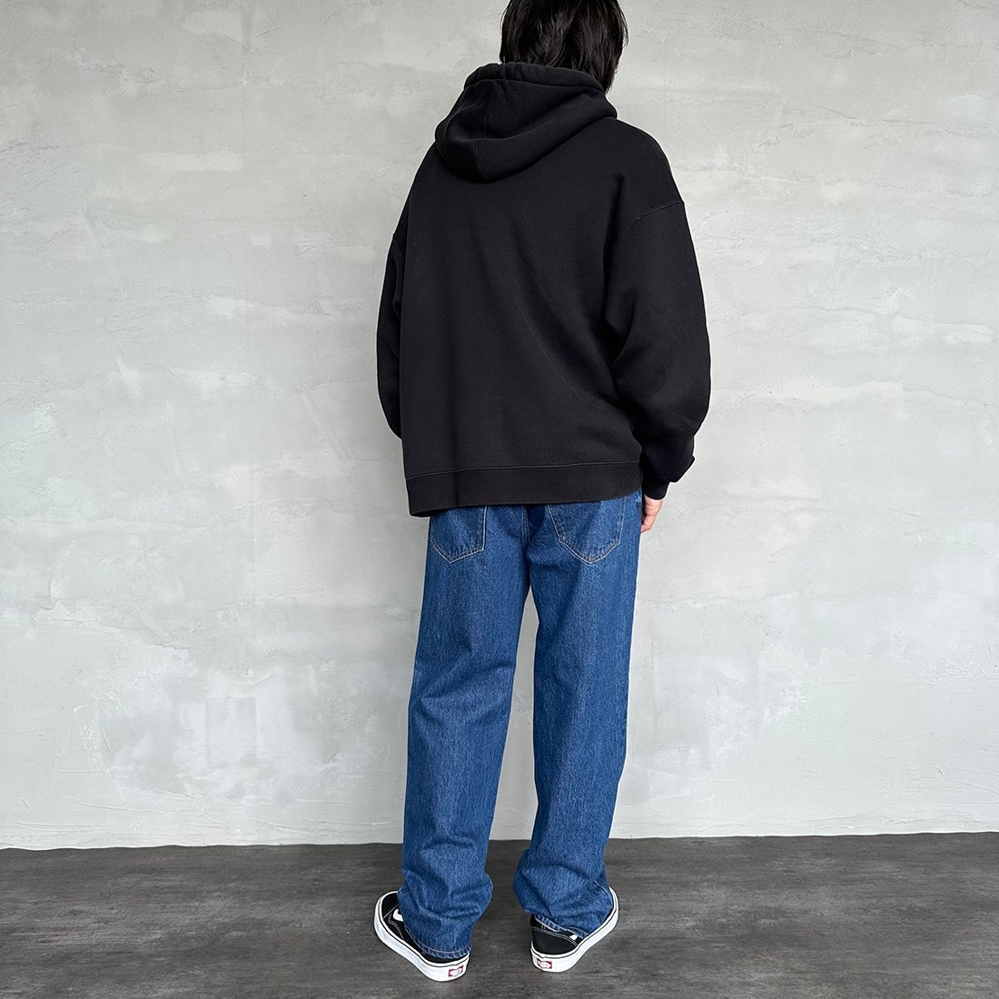 NEEDBY heritage [ニードバイヘリテージ] 別注 JOE ストレートデニム [JOE-JF] DB &&モデル身長：173cm 着用サイズ：31&&