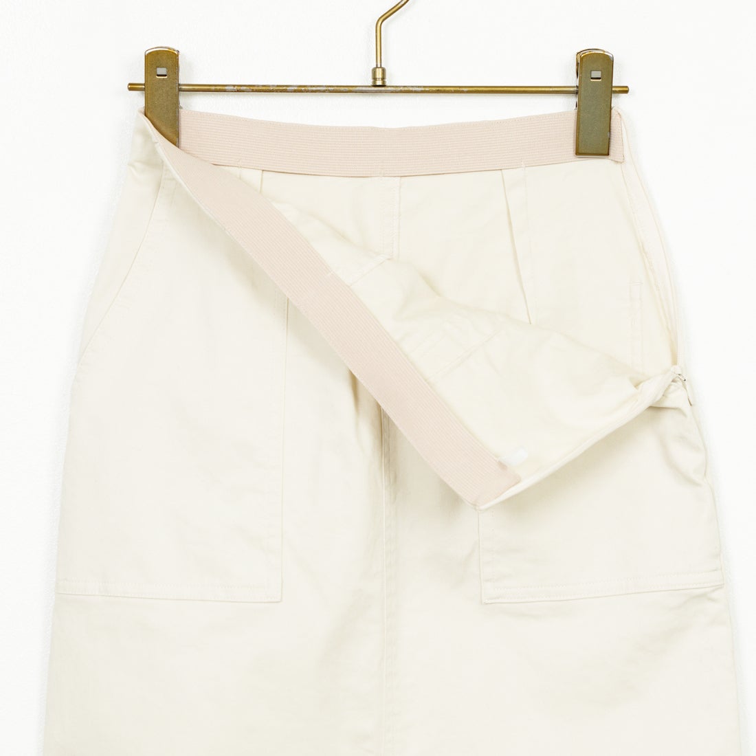 Jeans Factory Clothes [ジーンズファクトリークローズ] コットンストレッチタイトベイカースカート [ISJF-01] IVORY