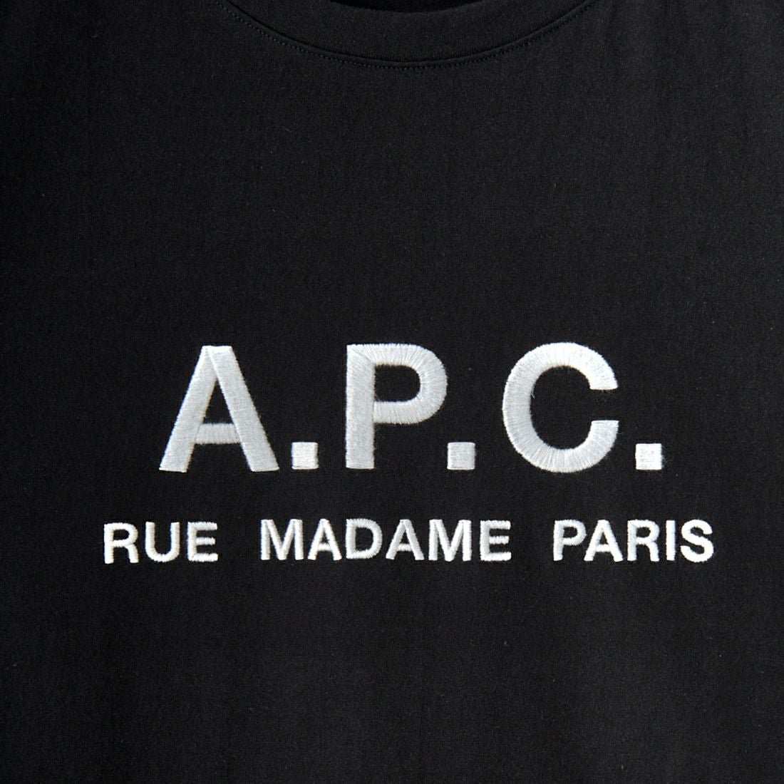 A.P.C. [アー・ペー・セー] RUE MADAME プリントTシャツ [RUE-MADAME] 99 NOIR