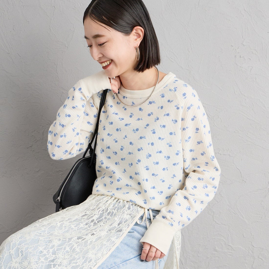 04 NATURAL&&モデル身長：150cm 着用サイズ：F&&