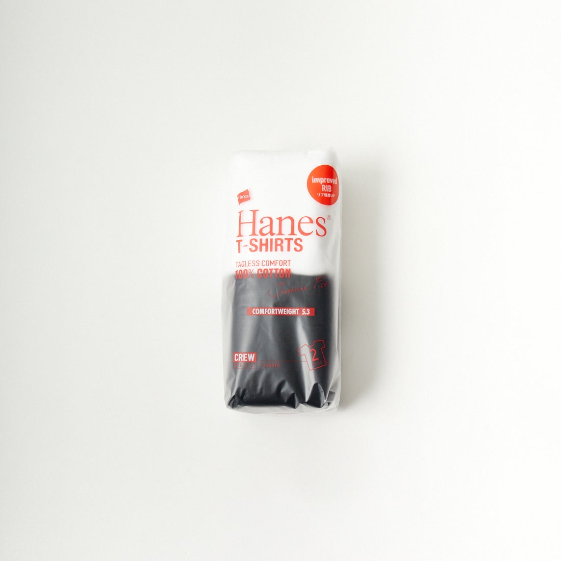 Hanes [ヘインズ] ジャパンフィット 2枚組 クルーネックTシャツ [H5320] 998 ｱｿｰﾄ