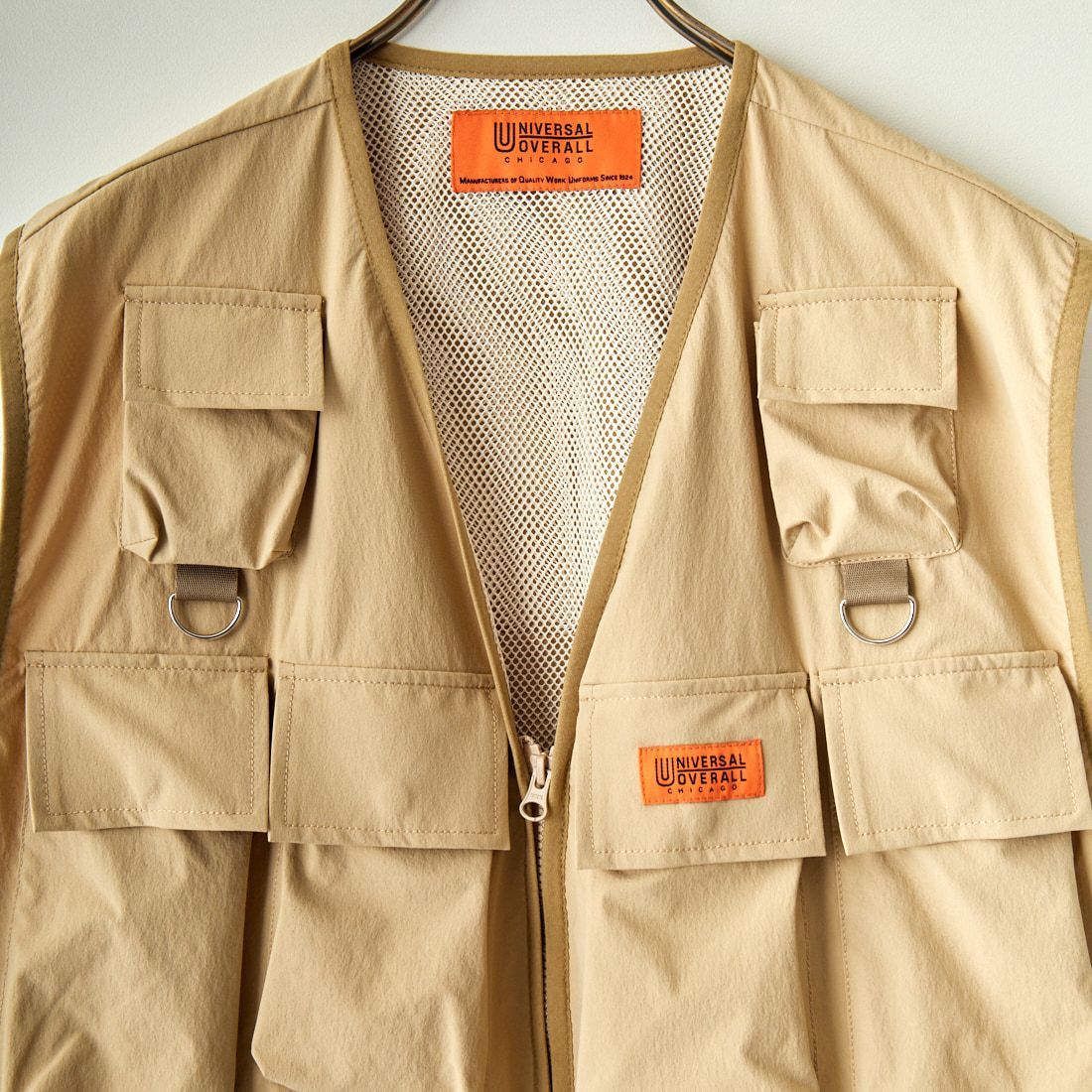 UNIVERSAL OVERALL [ユニバーサルオーバーオール] 別注 MAKINOガーデナーベスト [U2313404IN-JF] BEIGE