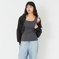 08 ﾁｬｺｰﾙ&&モデル身長：162cm 着用サイズ：F&&