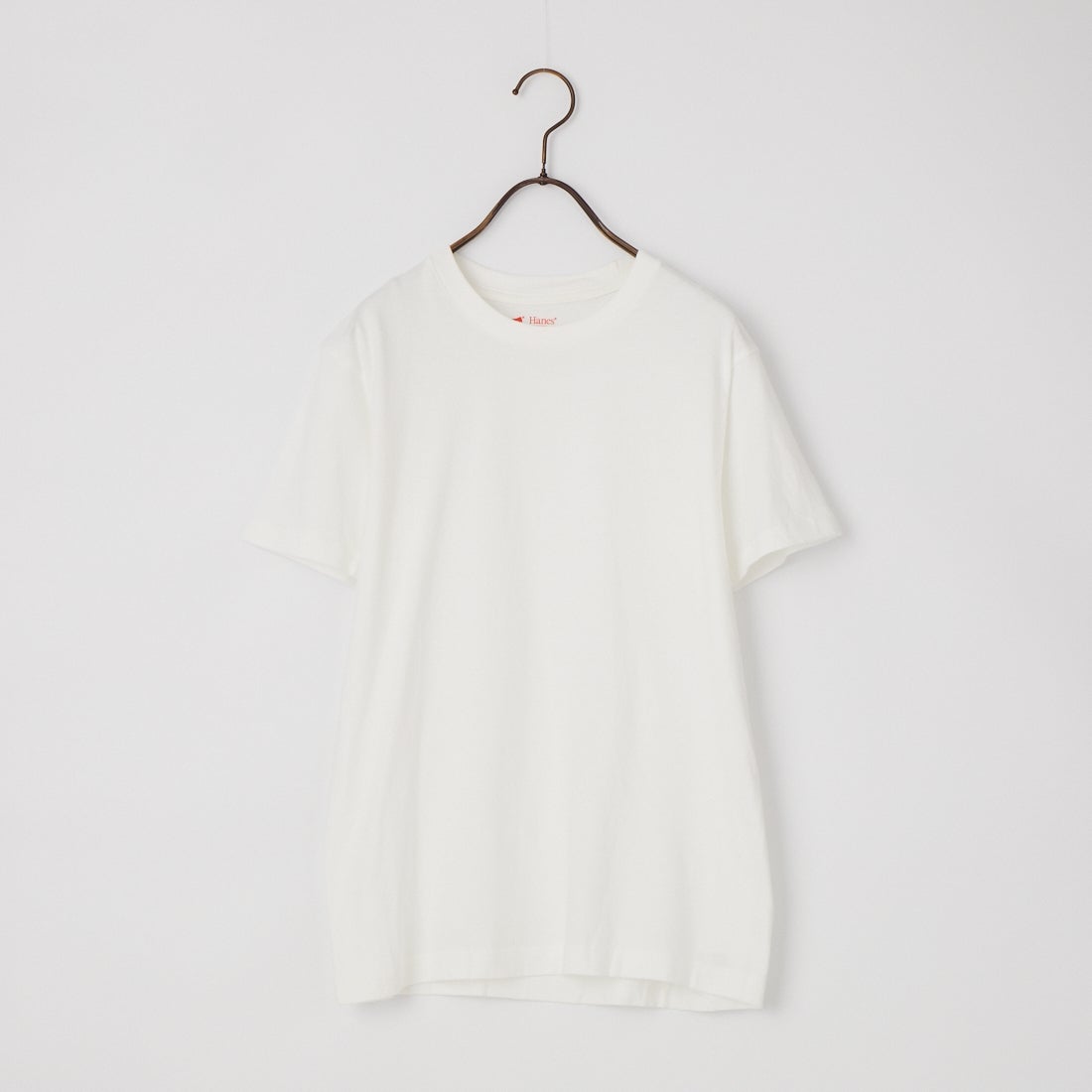 Hanes [ヘインズ] ジャパンフィット 2枚組 クルーネックTシャツ [H5310] 010 ﾎﾜｲﾄ