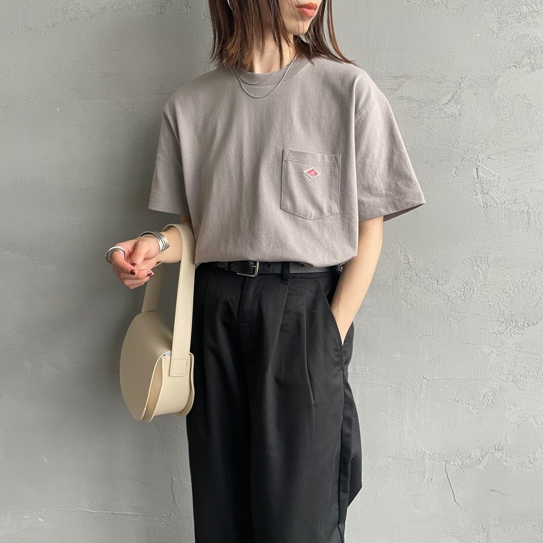 DANTON [ダントン] ソリッド ポケットTシャツ [DT-C0197TCB]｜ジーンズ