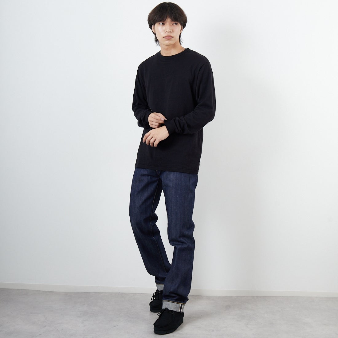 LEVI'S VINTAGE CLOTHING [リーバイス ヴィンテージ クロージング] 1966モデル 501 [66501-01] 46 RIGID &&モデル身長：179cm 着用サイズ：30&&