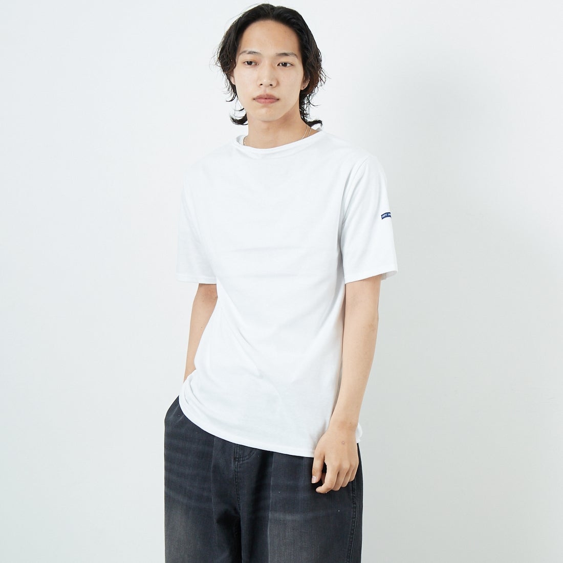 ⭐️新品未使用⭐️セントジェームス SAINT JAMES PIRIAC  白 PIRIAC SAINT JAMES (セントジェームス) (ピリアック) GRIS/NEIGE (杢
