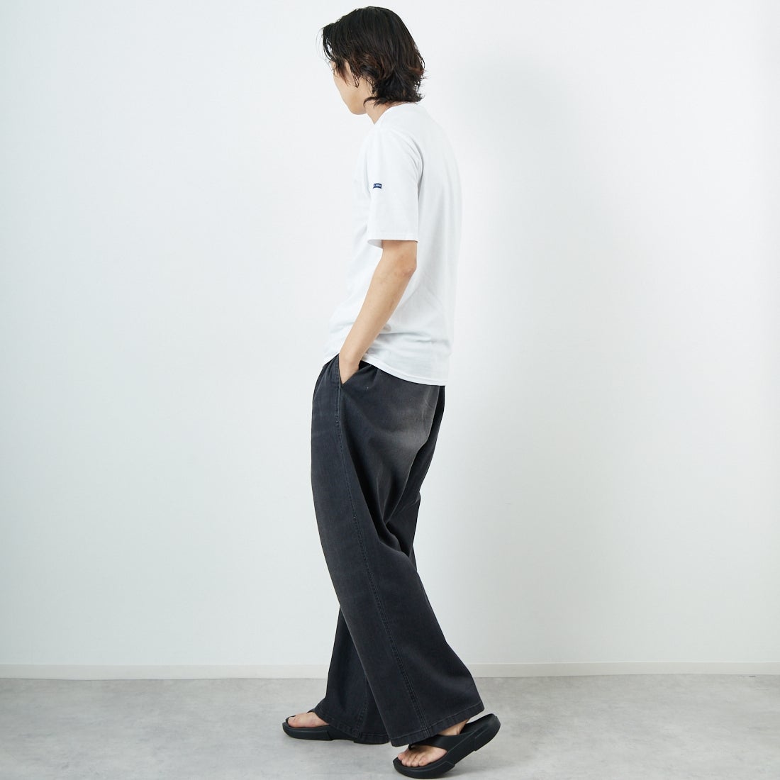 ST.JAMES [セントジェームス] ピリアックソリッドTシャツ [PIRIAC-SD] NEIGE &&モデル身長：179cm 着用サイズ：5&&