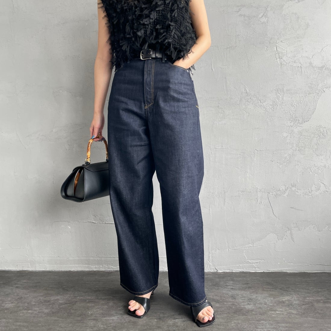 美品 ヤヌークルーズストレート JOAN ジョーンFVS デニム26 YANUK 
