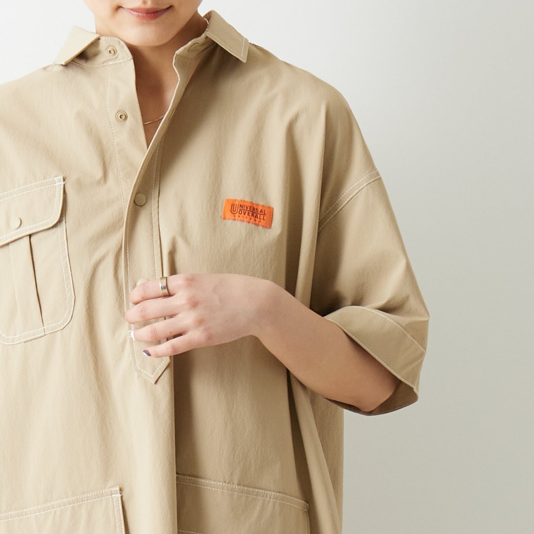 UNIVERSAL OVERALL [ユニバーサルオーバーオール] 別注 MAKINO ガーデナーシャツジャケット [U2312806IN-JF] BEIGE