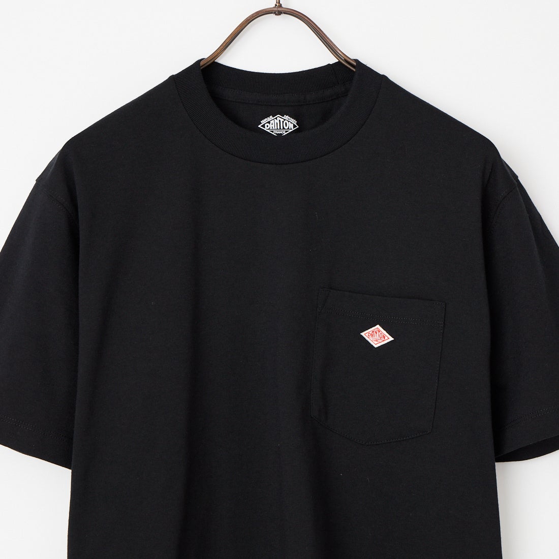 DANTON [ダントン] ソリッド ポケットTシャツ [DT-C0198TCB] BLACK