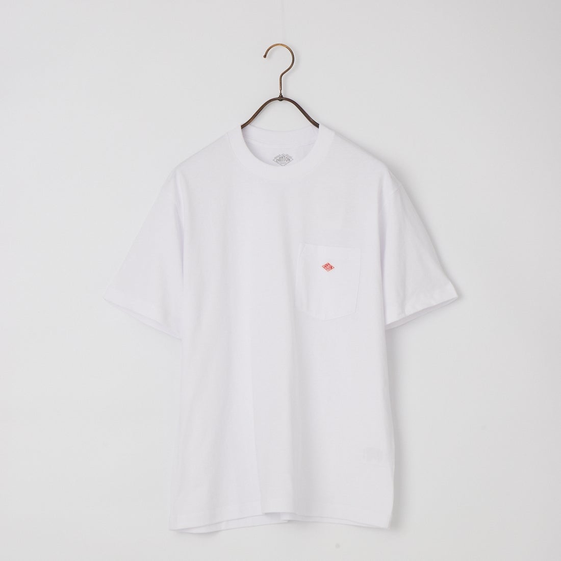 DANTON [ダントン] ソリッド ポケットTシャツ [DT-C0198TCB] WHITE
