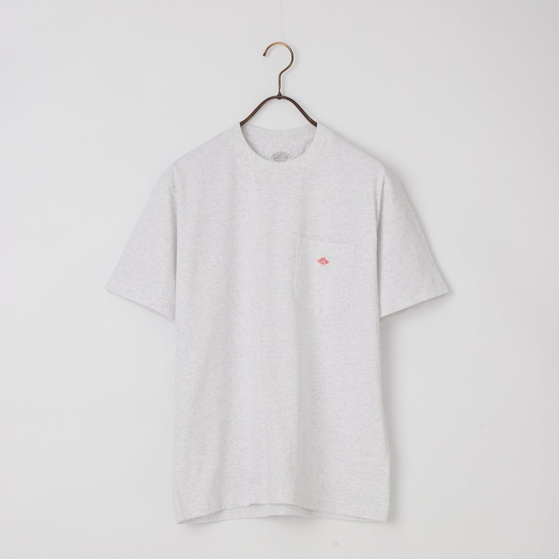 DANTON [ダントン] ソリッド ポケットTシャツ [DT-C0198TCB] HEATHER WH
