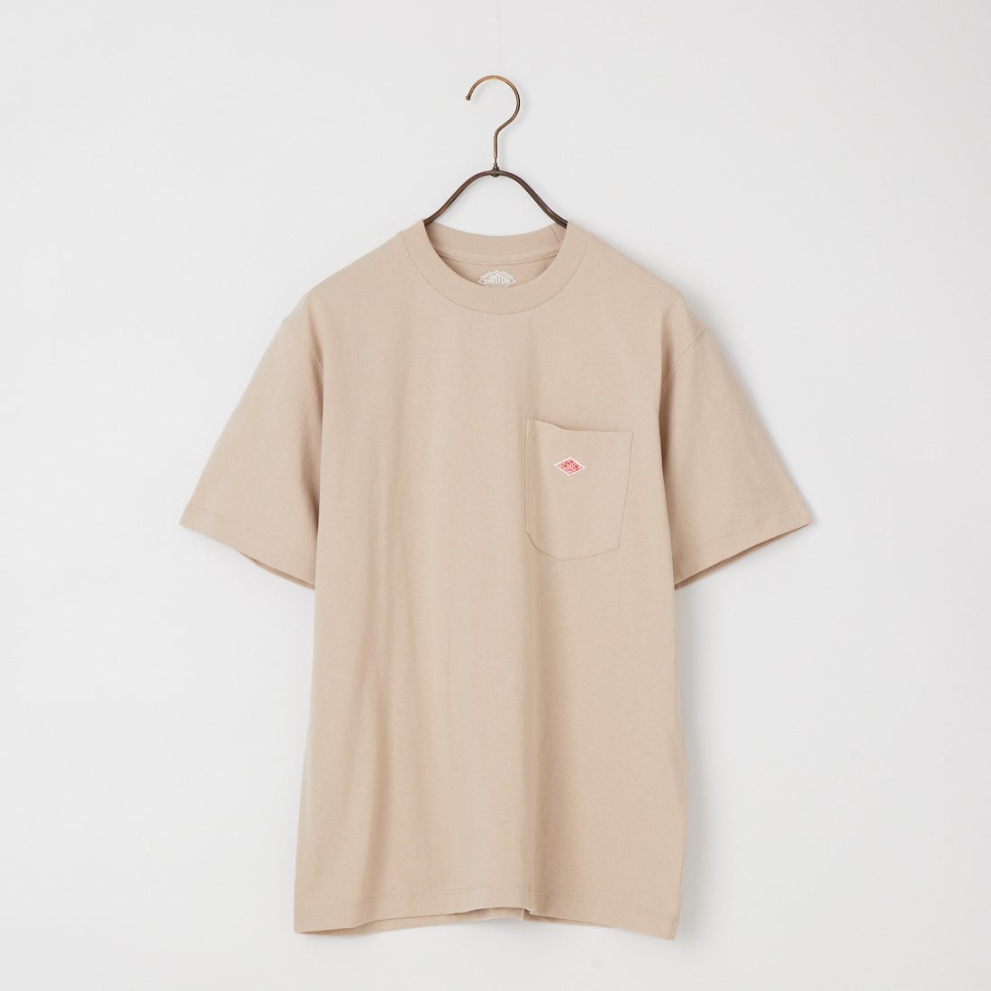 DANTON [ダントン] ソリッド ポケットTシャツ [DT-C0198TCB] GREIGE