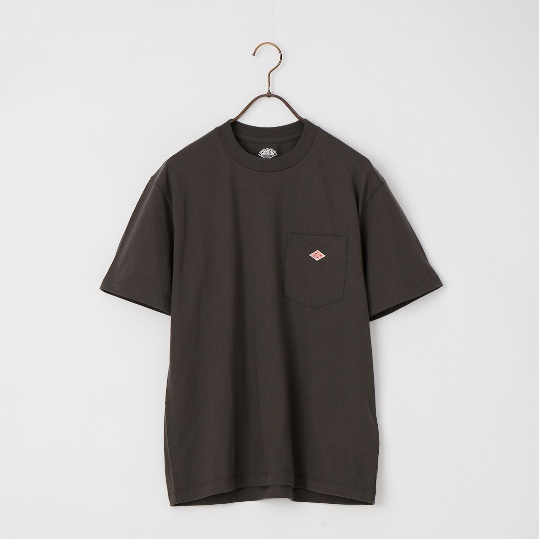 DANTON [ダントン] ソリッド ポケットTシャツ [DT-C0198TCB] COAL GREY