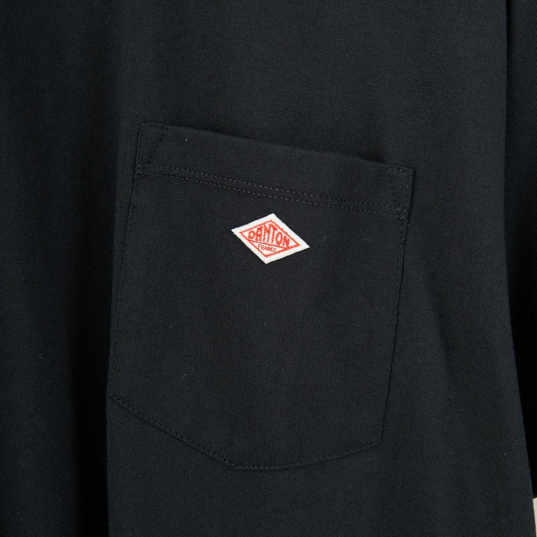DANTON [ダントン] ソリッド ポケットTシャツ [DT-C0198TCB] BLACK