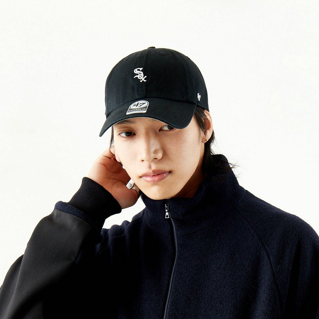 47 [フォーティーセブン] ホワイトソックス ベースランナー 47 クリーンナップ [BSRNR06GWS] BLK