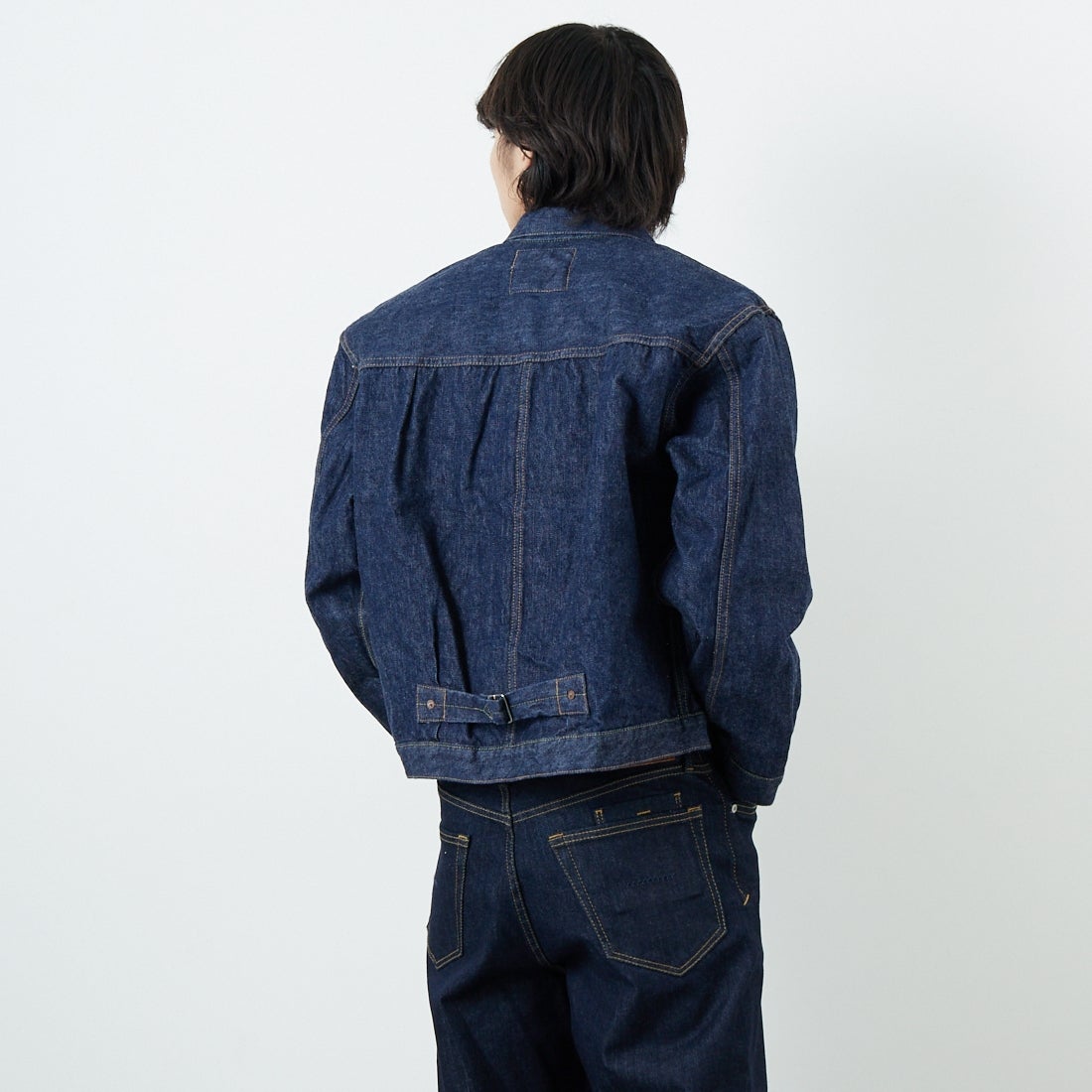 orSlow [オアスロウ] TYPE1 ヴィンテージウォッシュデニムジャケット [03-6011] 81 ONEWASH &&モデル身長：179cm 着用サイズ：4&&