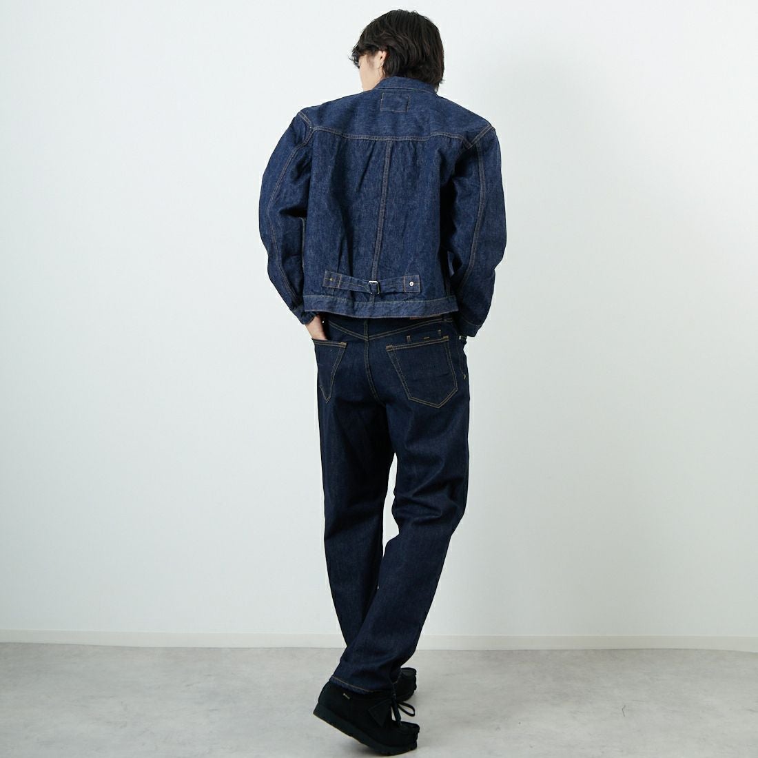 orSlow [オアスロウ] TYPE1 ヴィンテージウォッシュデニムジャケット [03-6011] 81 ONEWASH &&モデル身長：179cm 着用サイズ：4&&
