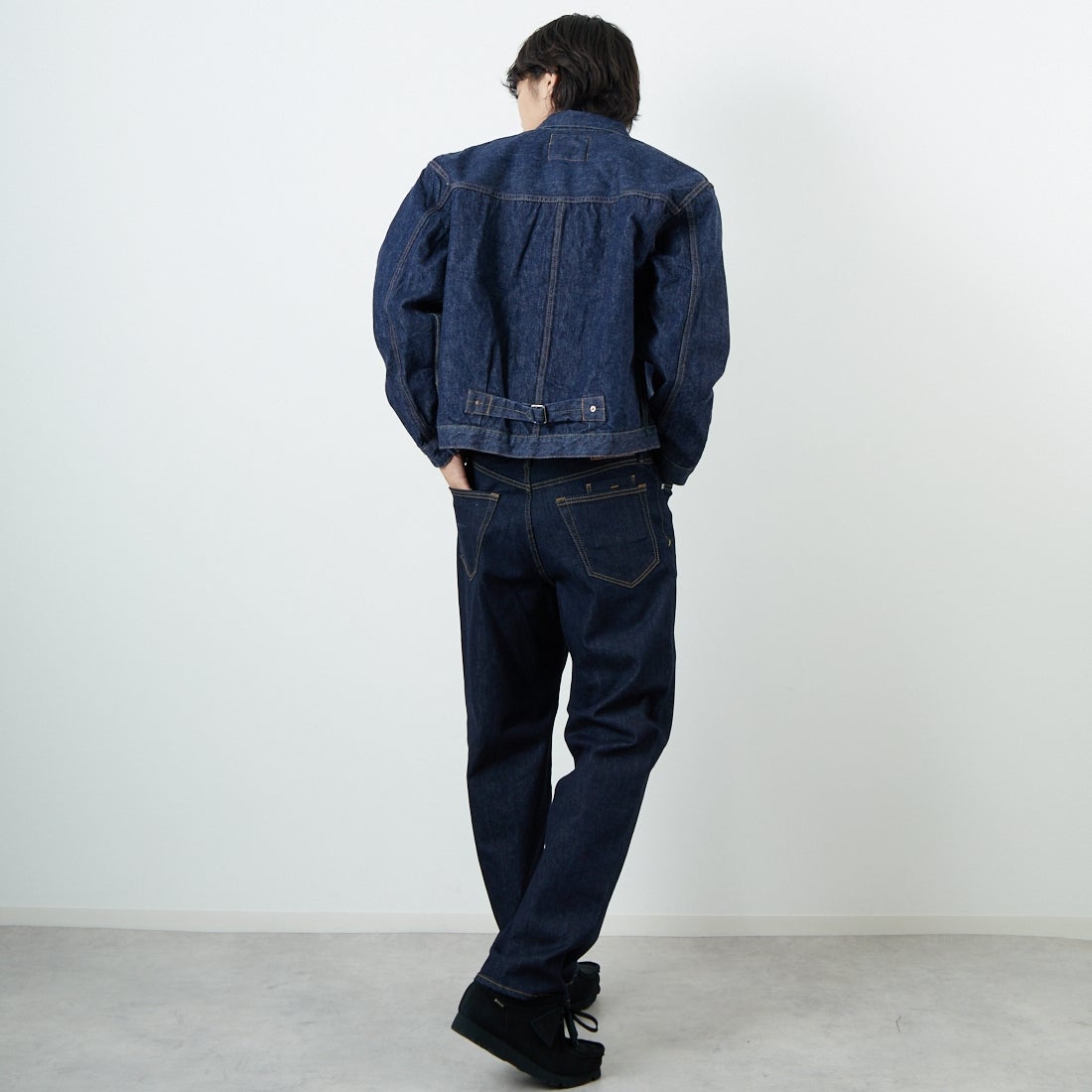 orSlow [オアスロウ] TYPE1 ヴィンテージウォッシュデニムジャケット [03-6011] 81 ONEWASH &&モデル身長：179cm 着用サイズ：4&&
