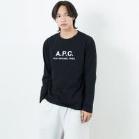 A.P.C. [アー・ペー・セー] ロゴ刺繍 ロングスリーブTシャツ [RUE 