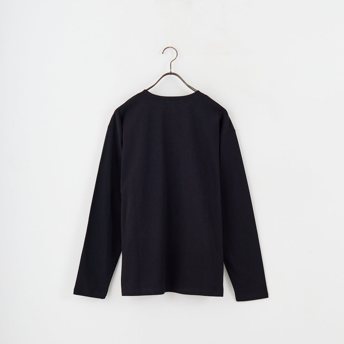 A.P.C. [アー・ペー・セー] ロゴ刺繍 ロングスリーブTシャツ [RUE-MADAME-H-MANCHES] 99 NOIR